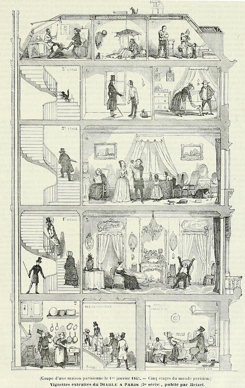 Coupe sur un immeuble haussmannien ! 